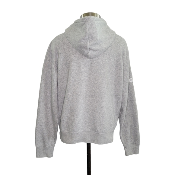 Russell Women's Gray Relaxed Pullover Hoodie Sweatshirt Women's XS Spotify Logo - Picture 2 of 8